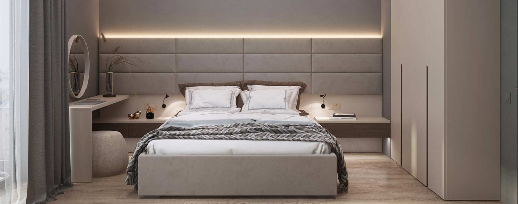 Технологии, минимализм и уют: тренды в дизайне современной спальни - фото №10