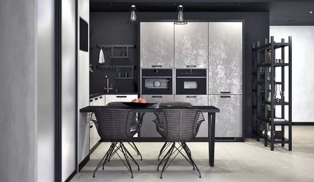 Кухни в стиле лофт: 100 фото дизайна интерьера - фото №15