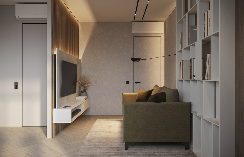 Варианты зонирования квартир свободной планировки - фото №14