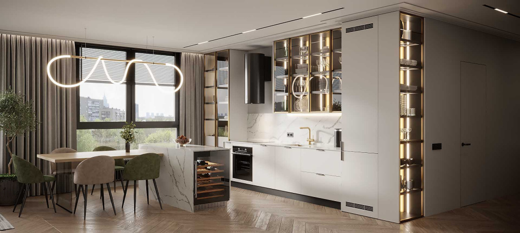 Что важно учитывать при выборе кухни в светлых тонах - фото №33