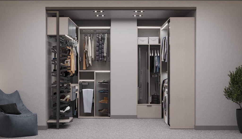 Как обустроить гардеробную на 3 кв. метрах - фото №3