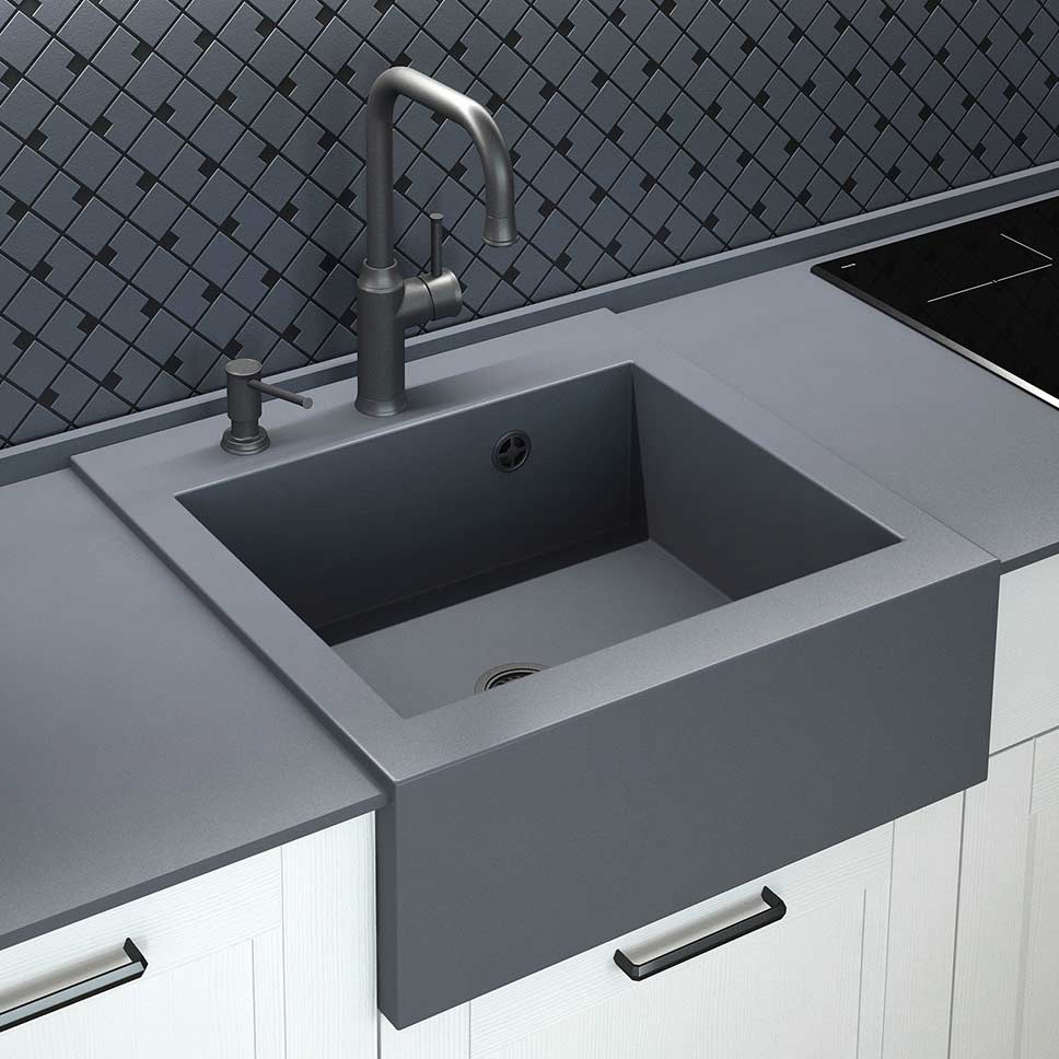 Серо-белая кухня: 50 фото примеров дизайна и интерьера - фото №15