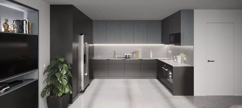 П-образная кухня: как правильно выбрать и обустроить - фото №27