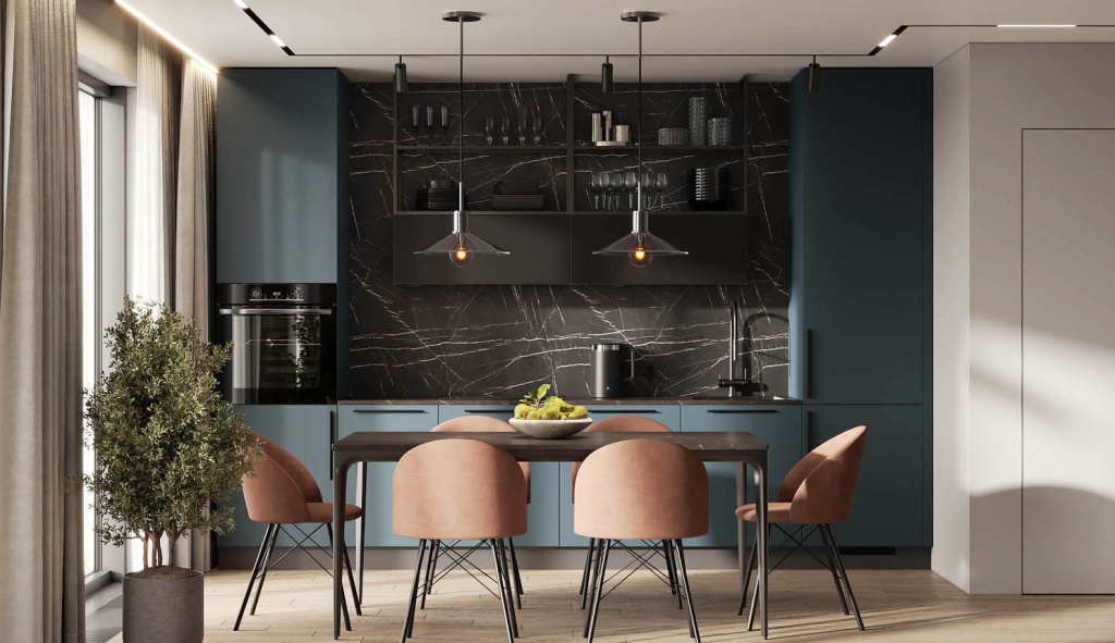 Как оформить кухню в темных тонах. Советы экспертов - фото №12