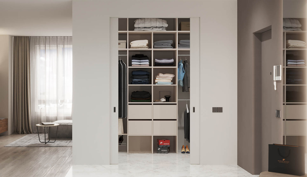 Как обустроить гардеробную на 3 кв. метрах - фото №1