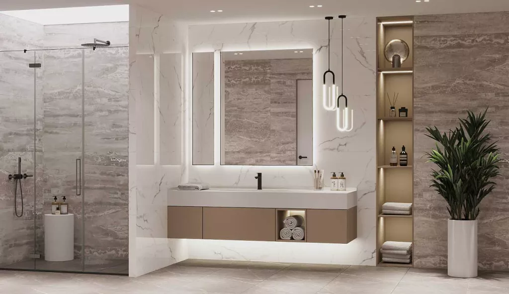 Дизайн ванной комнаты 2023-2024 - фото №1