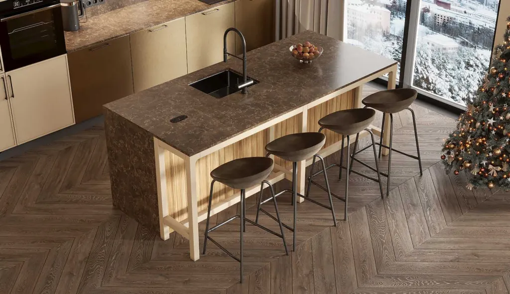 Надежность, стиль, долговечность: вся правда о кварцевом агломерате для кухни и ванной комнаты - фото №12