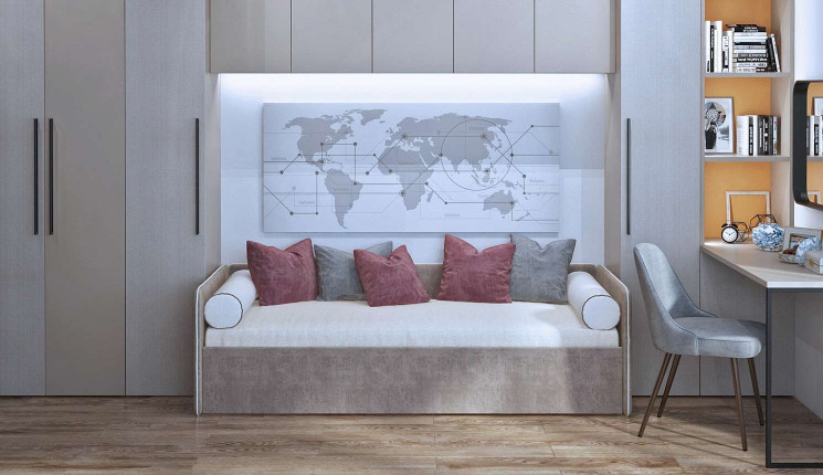 Диван Мичела бежевый