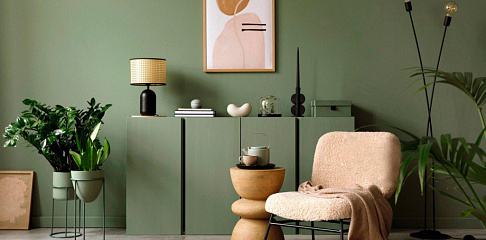 Биофильный дизайн интерьера с материалами  ЭГГЕР