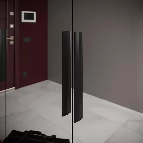 Распашной шкаф с зеркалом в прихожую - детальное фото № 2