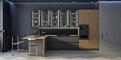 Серая кухня в интерьере: 40 фото и идеи дизайна