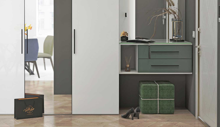 Пуф Камелия Квадро 2 в зелёном